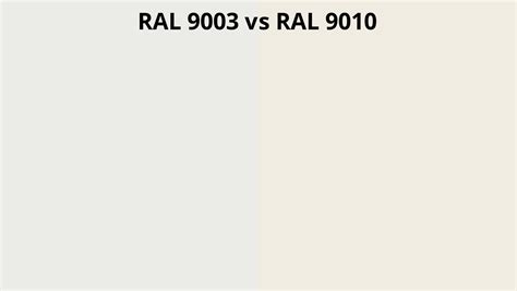 ral9003 vs ral9010.